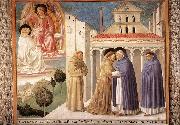 GOZZOLI, Benozzo Scenes from the Life of St Francis (Scene 4, south wall) sdg Spain oil painting artist